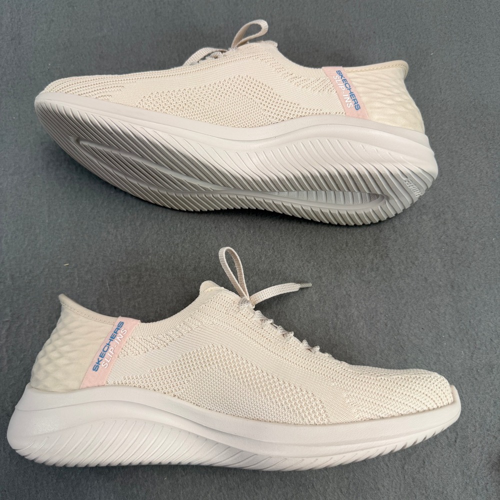 Skechers Slip-ins Ultra Flex 3.0 Brilliant Path Natural Cream Shoes 149710 7.5 - Picture 6 of 12